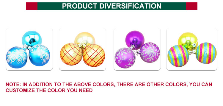 2020 Christmas ornaments wholesale Christmas tree ornaments used to decorate plastic hanging Christmas balls