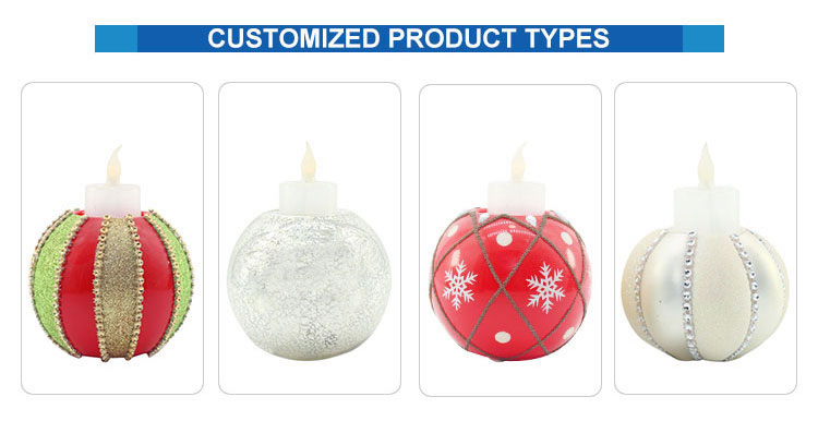 wholesale candle holder decoration custom painted LOGO Christmas Glass Cup candlestick