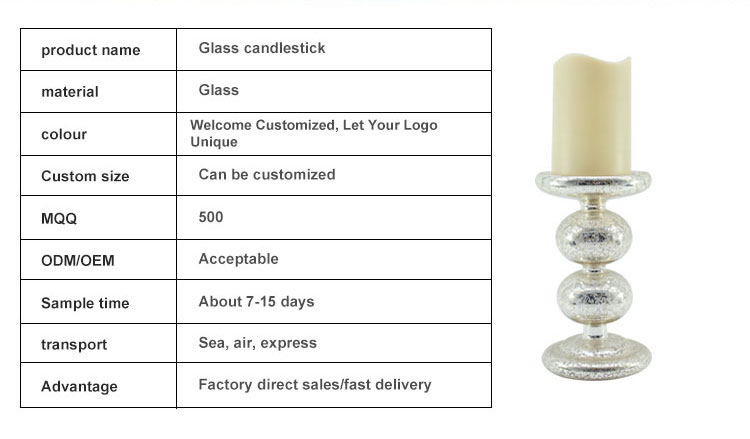 factory wholesale Decorative customized colorful glass jars candle container candle making Glass candlestick