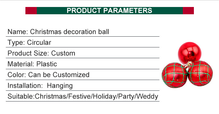 2020 Christmas ornaments wholesale Christmas tree ornaments used to decorate plastic hanging Christmas balls