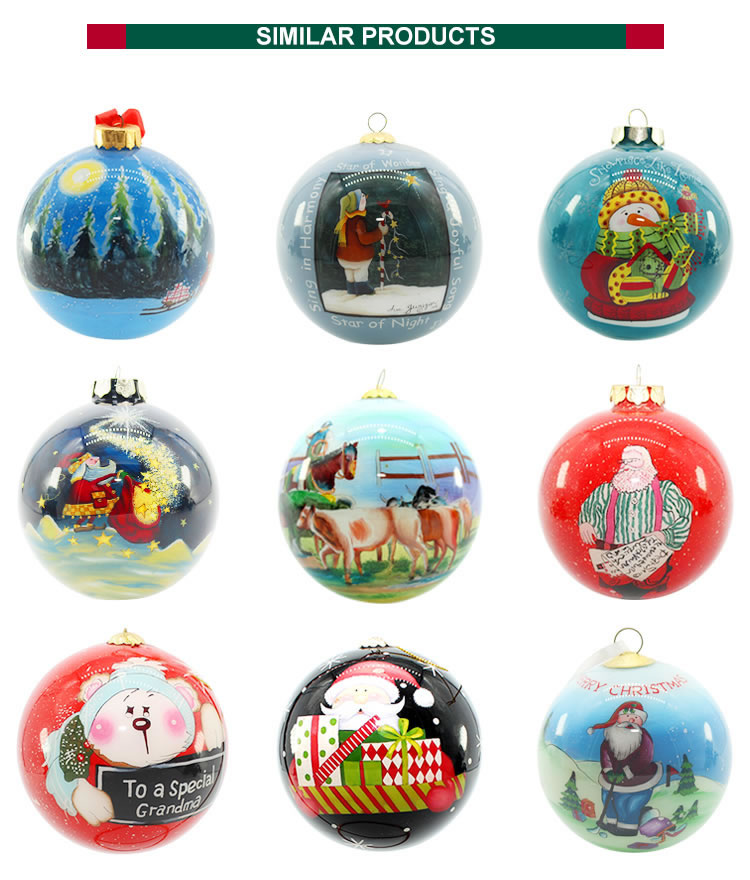 Factory Wholesale Glass ball Christmas Ball Ornaments Glass Christmas Ball