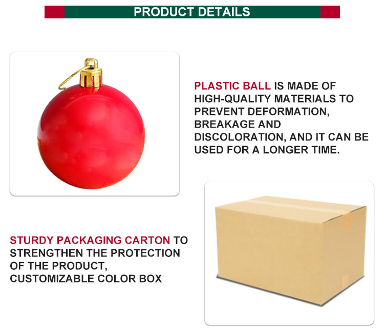 Custom Bola Navidd Shatterproof Ornaments Christmas Tree Baubles Decorations Hanging Sublimation  Plastic Ball Set