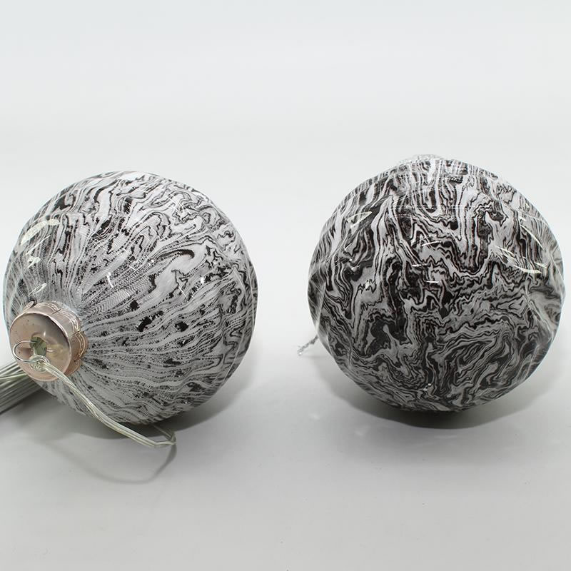 Manufacturer Promotion high quality Water Transfer Printing Glass Christmas Ball Ornaments For Christmas Trees