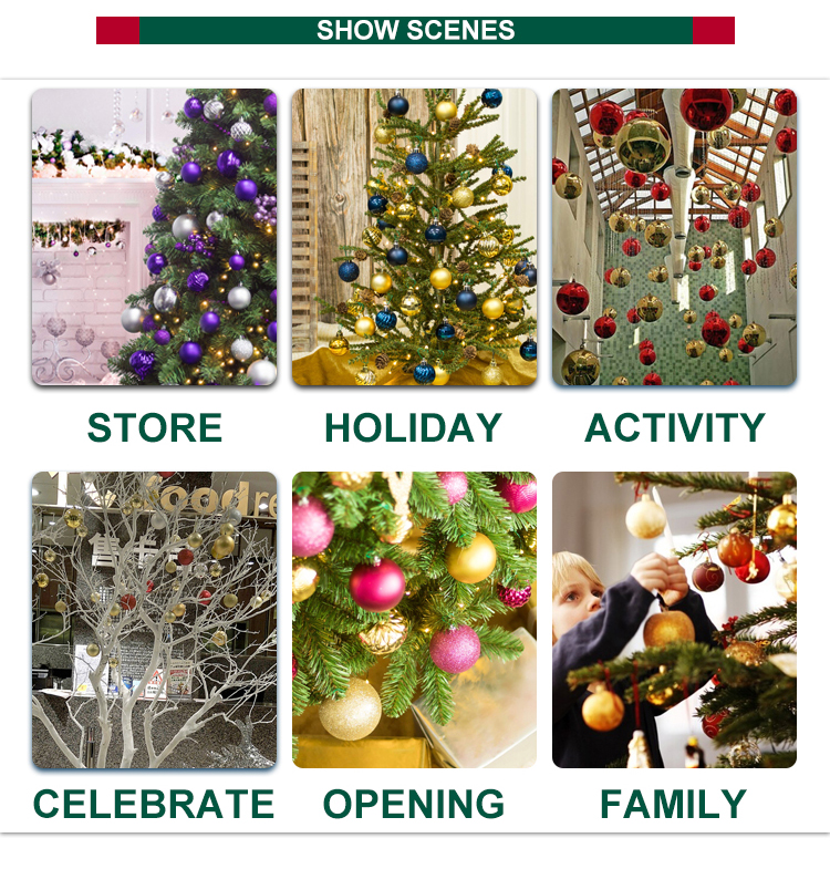 Factory wholesale Christmas glass ball Christmas tree decoration ball shatterproof Christmas ball
