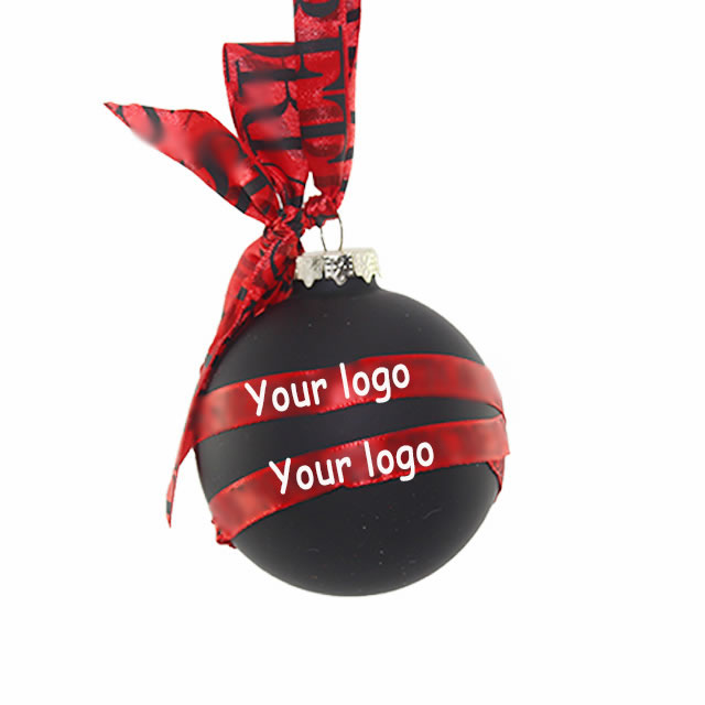 Custom Logo Christmas Plastic Balls