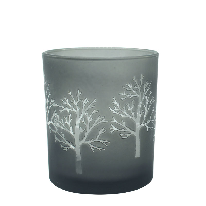 Glass candle cup