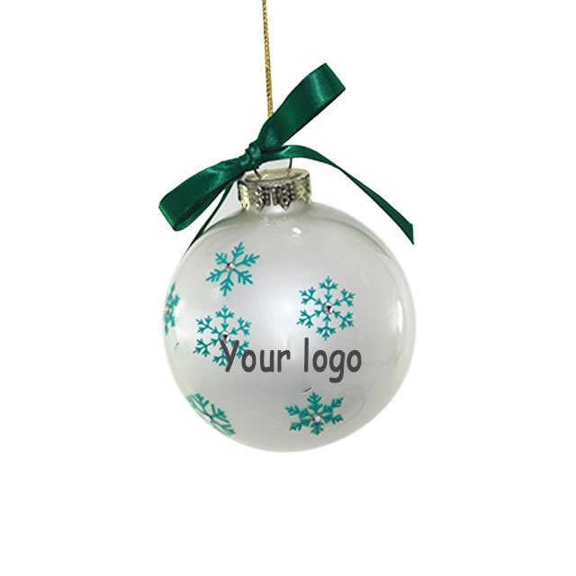 Custom Logo Christmas Plastic Balls