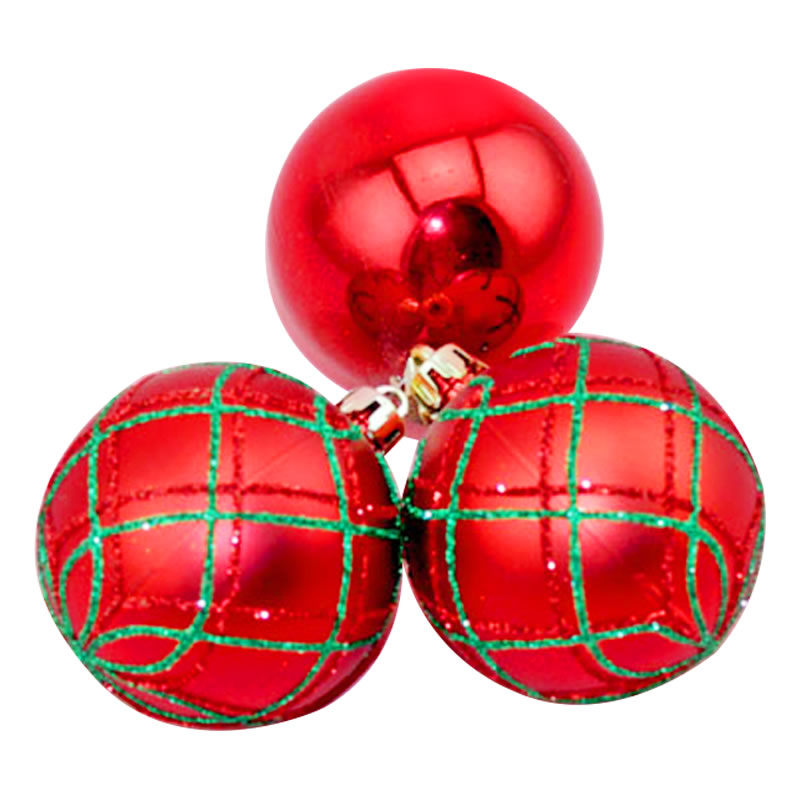 Christmas tree ornaments plastic balls