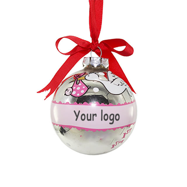 Custom Logo Christmas Plastic Balls