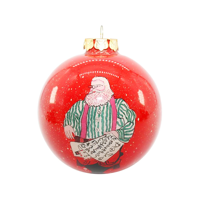 Christmas Painted Glass Balls