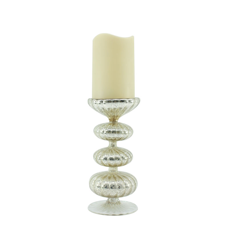 Glass candlestick