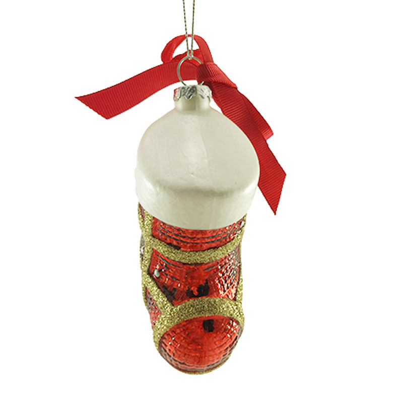 glass christmas socks pendants
