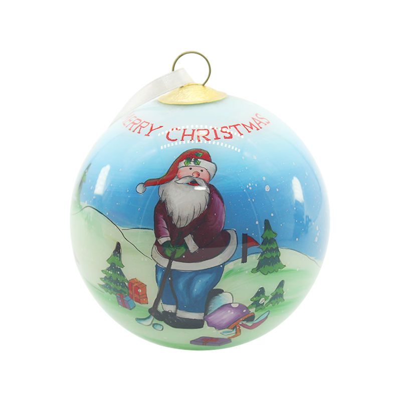 Christmas tree decoration inner painted glass balls