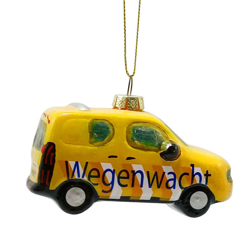 Christmas Tree Hanging Glass Car Pendant