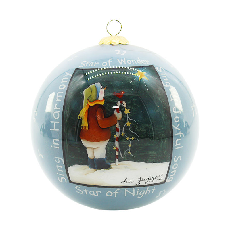 Christmas tree decoration inner painted glass balls