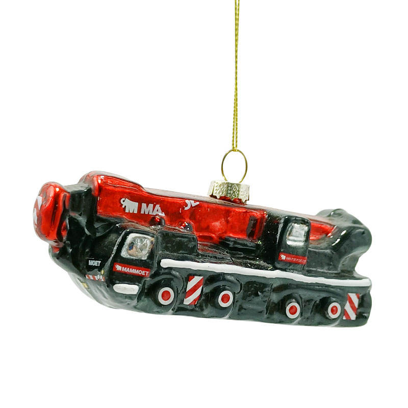 Christmas Tree Hanging Glass Car Pendant