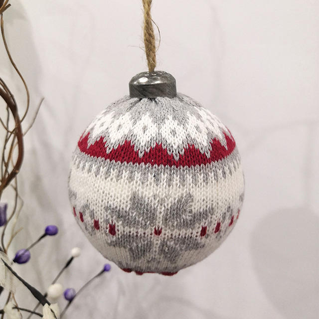 christmas knitted ball