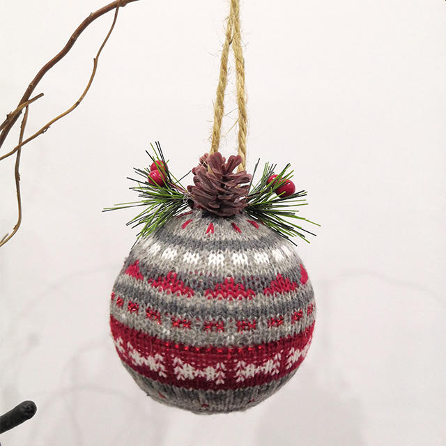 christmas knitted ball