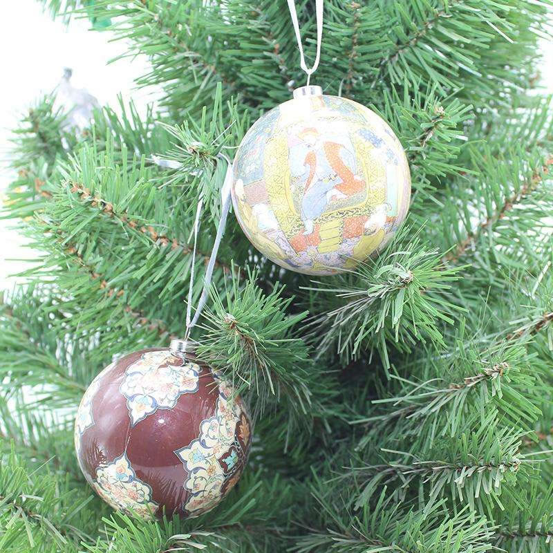 Water Transfer Printing Glass Christmas Lights Ball