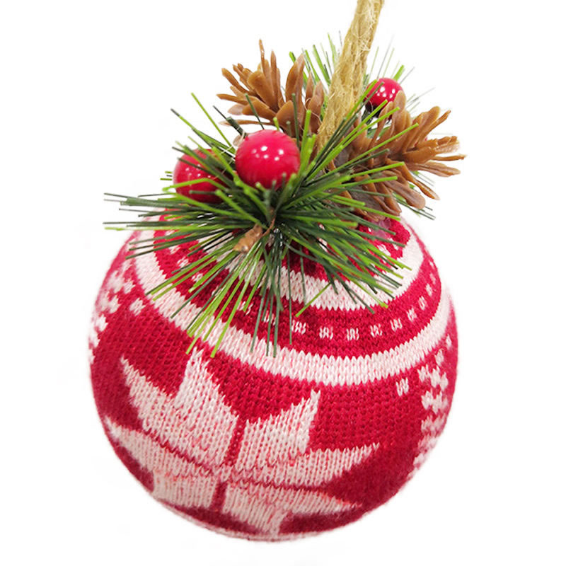 christmas knitted ball