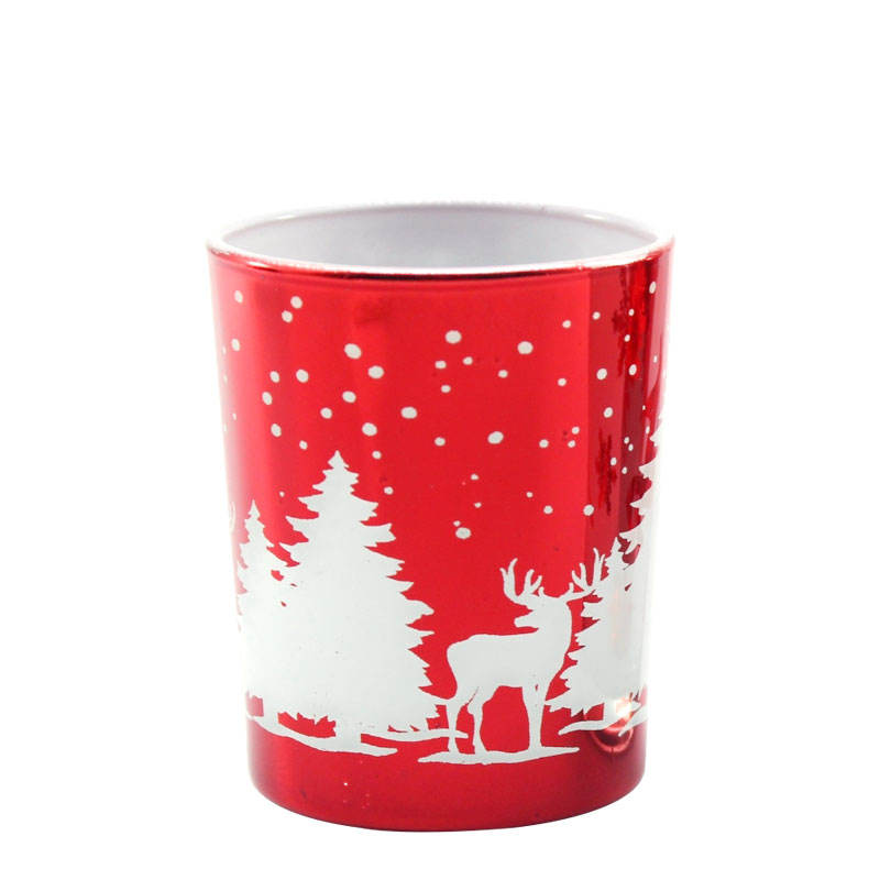 Christmas glass cup