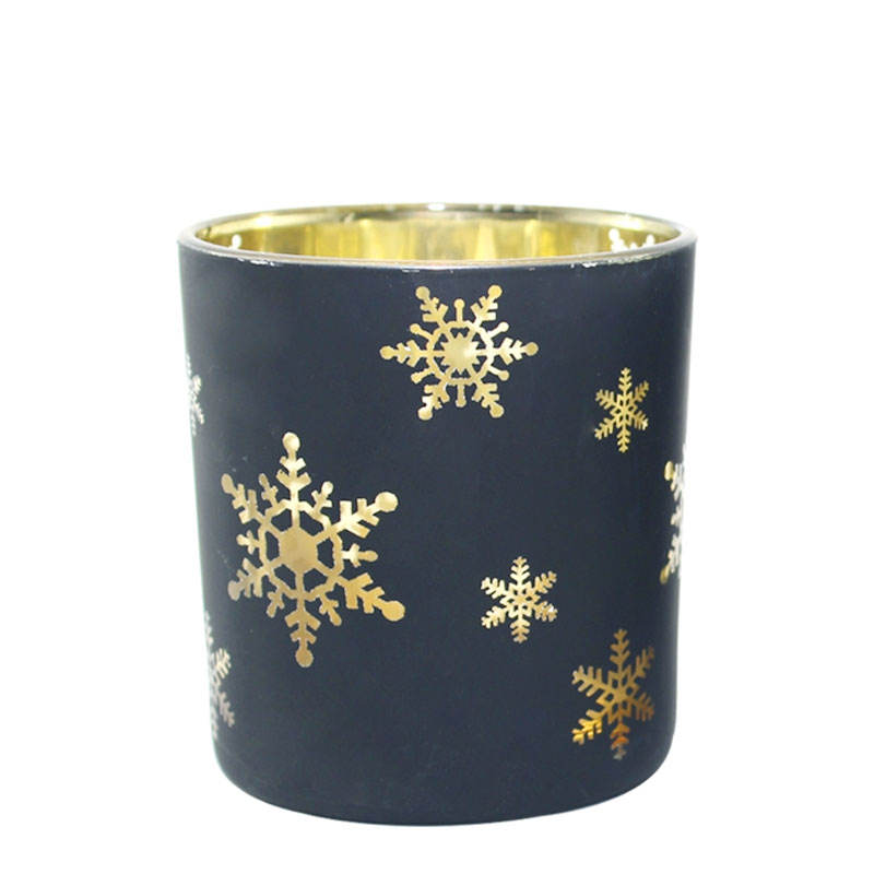 Christmas Home Decoration Glass Candle Cup