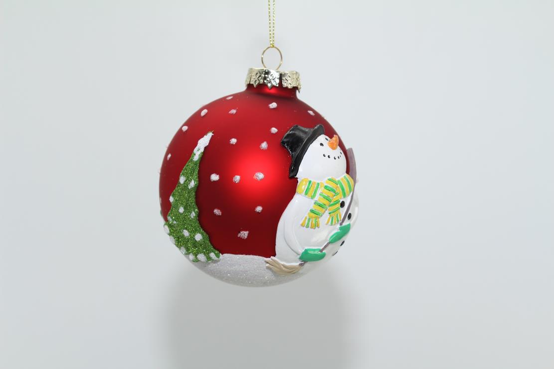 Christmas Painted Glass ball