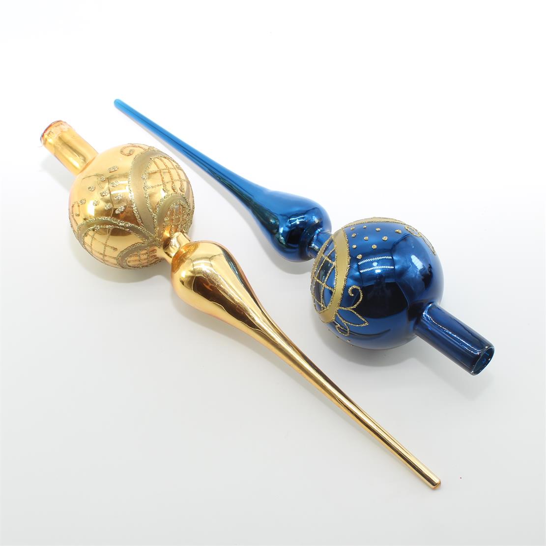 top finial glass ornament