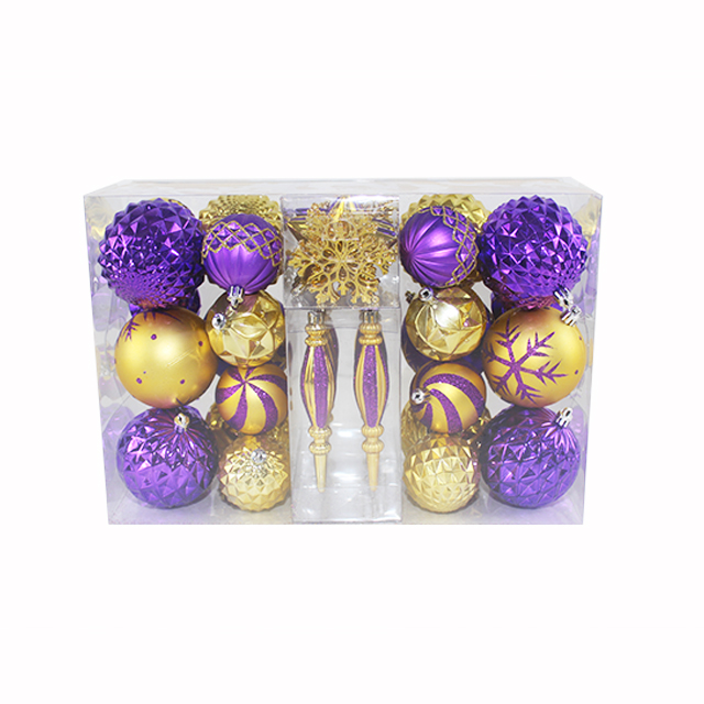 christmas plastic ball set