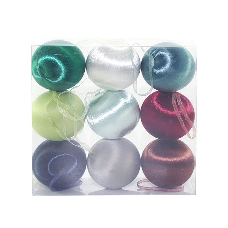  Christmas silk balls