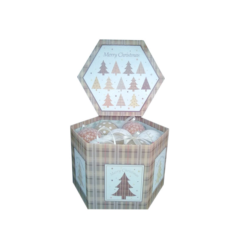 christmas paper wrapped balls