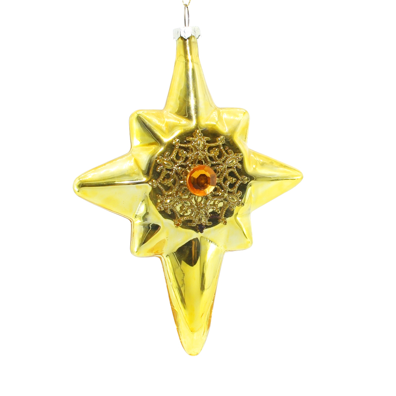 Christmas glass pendant