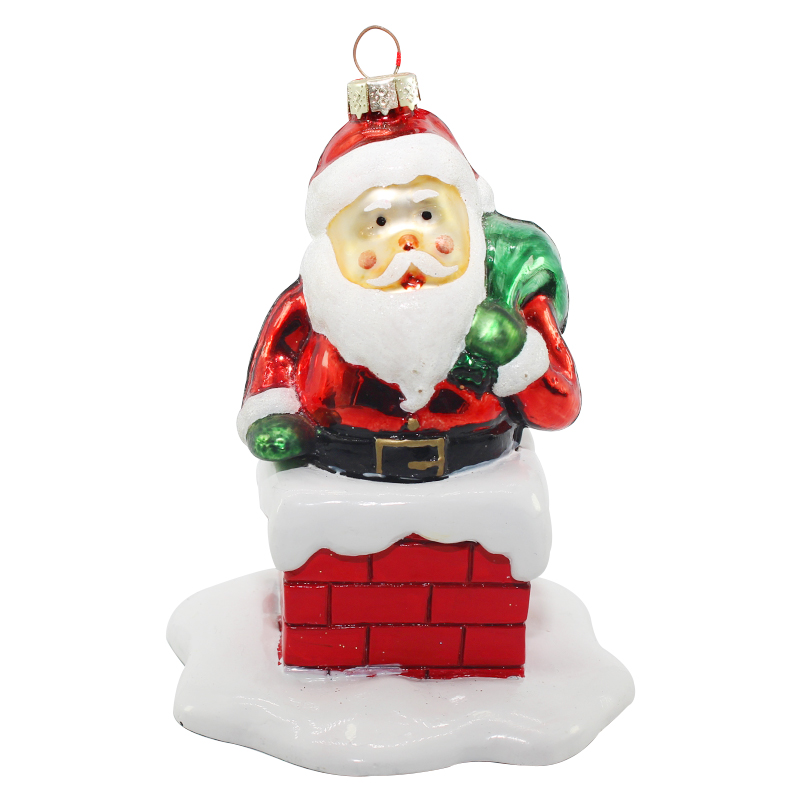 Christmas glass pendant