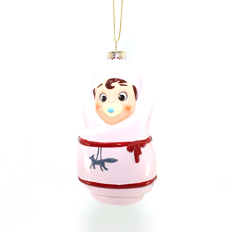 Christmas glass pendant