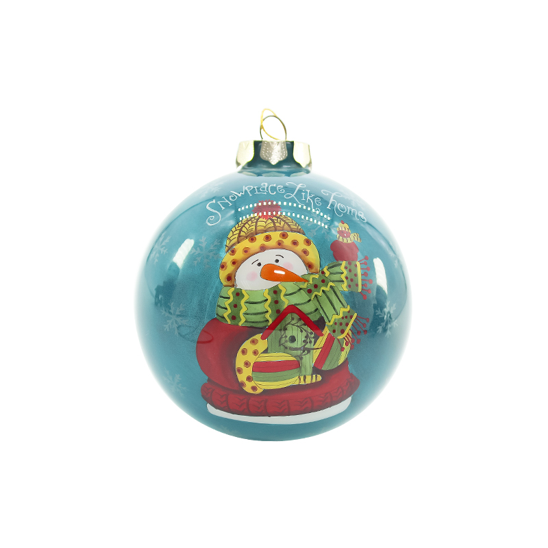 Christmas tree decoration inner painted glass balls