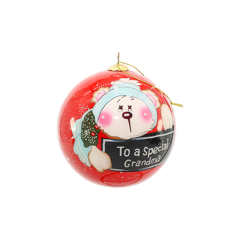 Christmas tree decoration inner painted glass balls