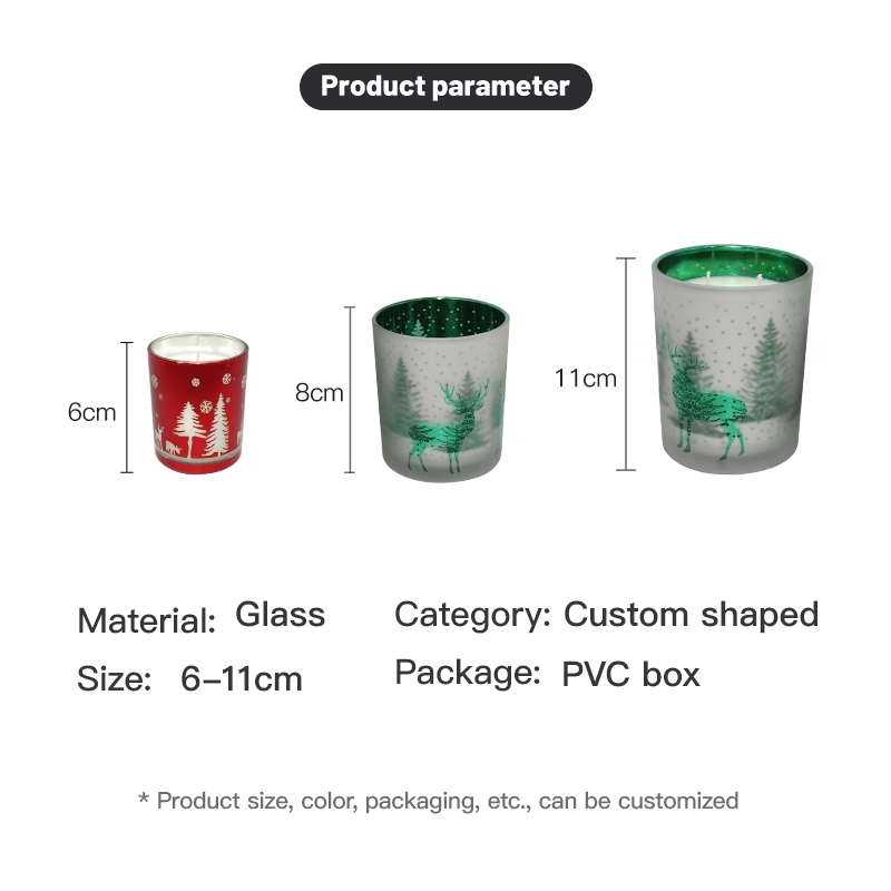 Home decoration glass candle cups