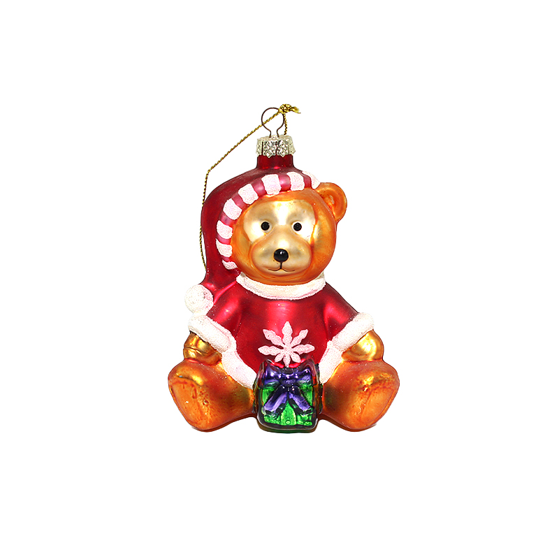 Christmas glass figure pendant