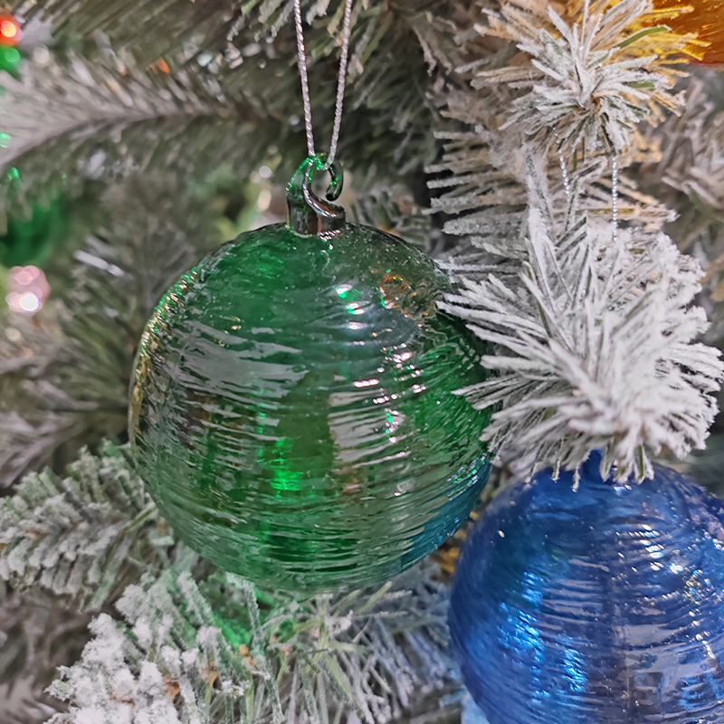 Hand-Blown Christmas Glass Ornaments  Customizable Festive Artistry