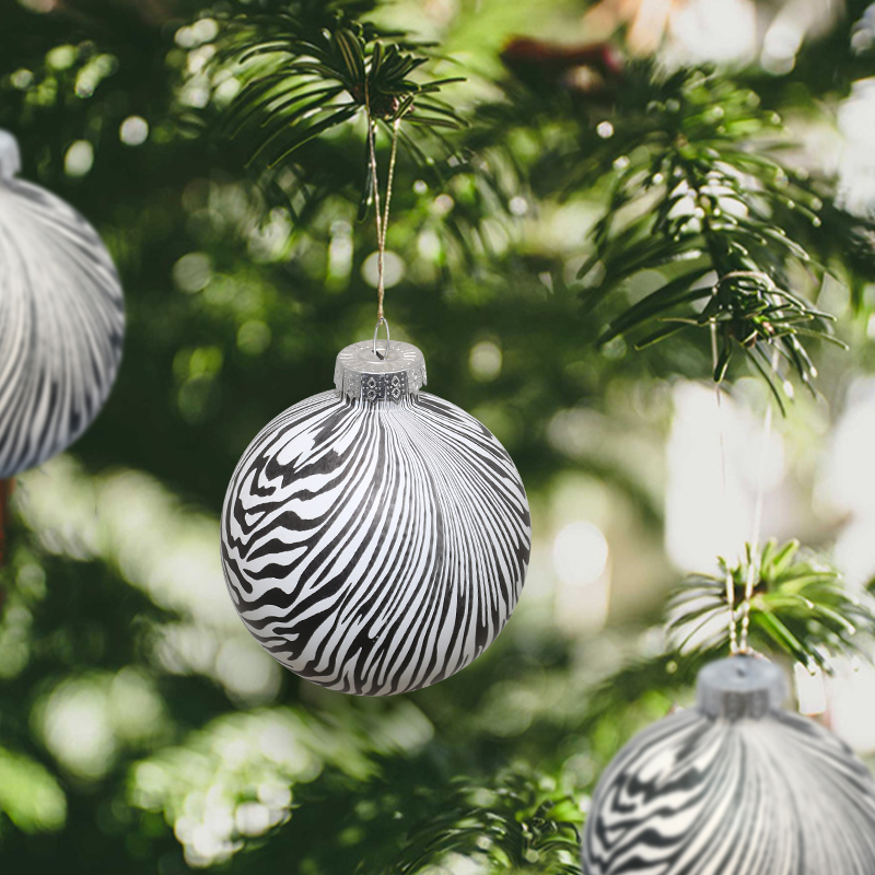 Customizable Plastic Ornaments with Water Transfer Printing for Party and Festival Use
