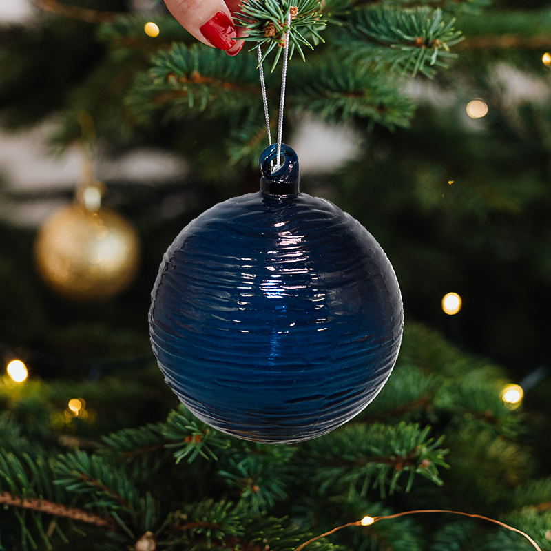Hand-Blown Christmas Glass Ornaments  Customizable Festive Artistry