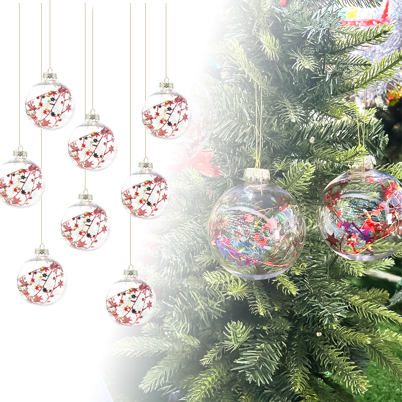 Warm Light Christmas Ball Ornaments – Decorative Elegance for Festive Cheer