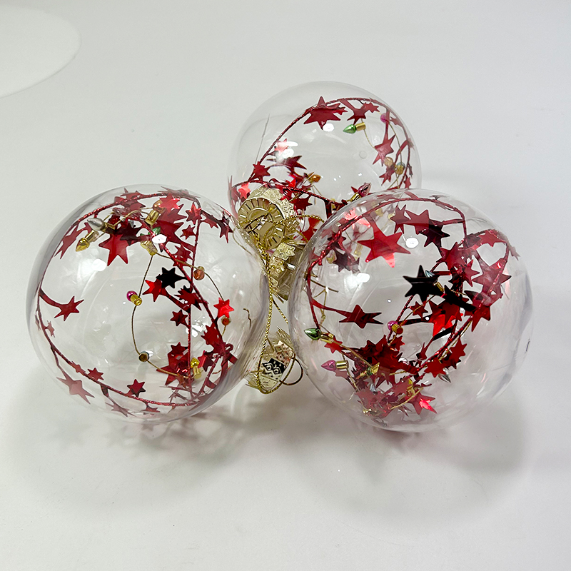 Warm Light Christmas Ball Ornaments – Decorative Elegance for Festive Cheer