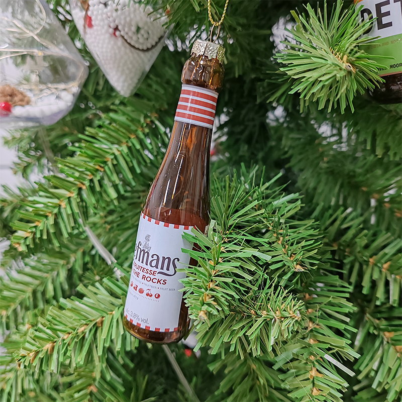 Mini Wine Bottle Christmas Ornament – DIY Personalized Glass Decoration 