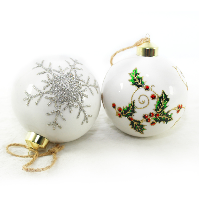 Christmas ceramic ball