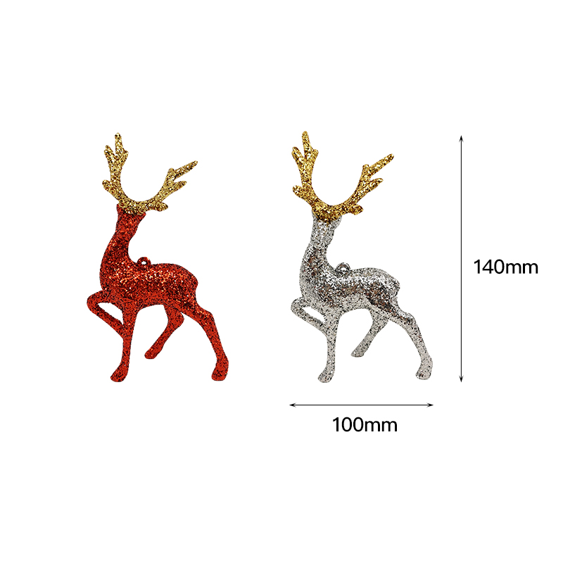 Festive Leaping Deer Holiday Decoration