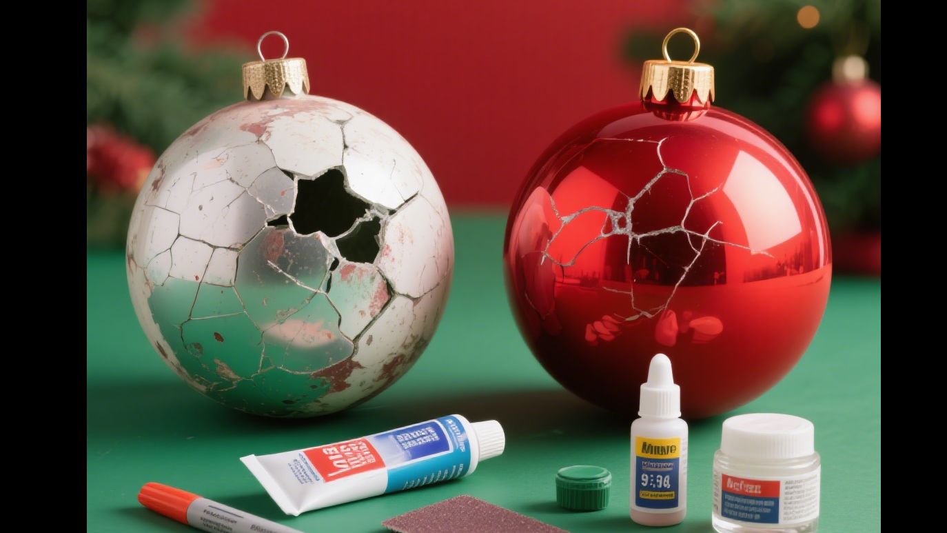 How to Repair Plastic Christmas Balls for Aesthetics.