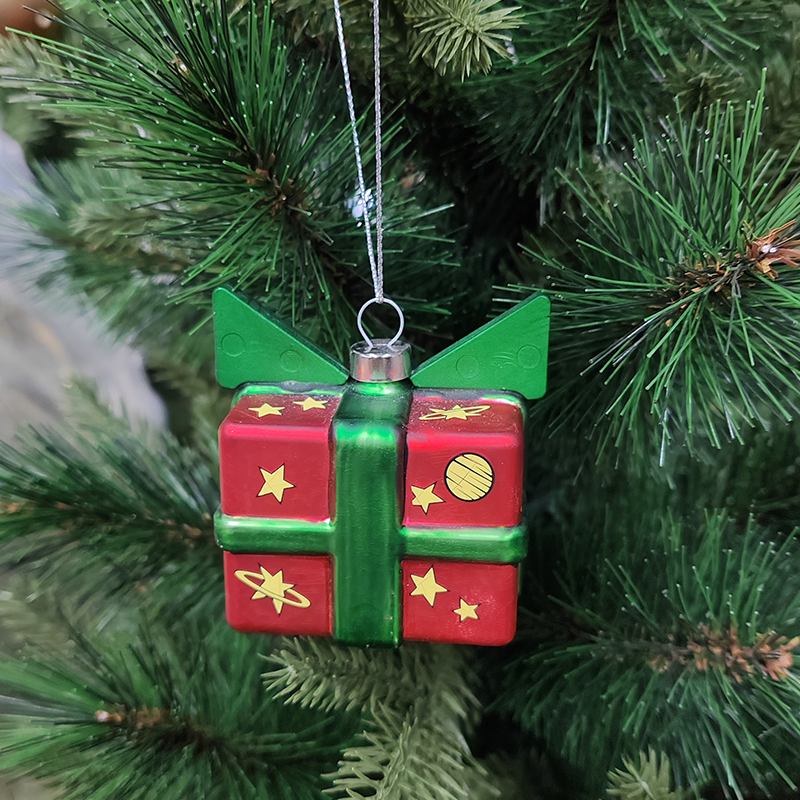 Lively Exquisite Batch – produced Christmas Bear Glass Ornaments
