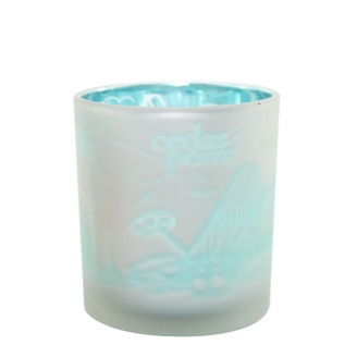 Glass candle cup