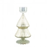 Glass candle holder